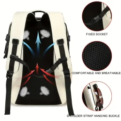 Men's Travel Backpack, Waterproof Computer Backpack, With Shoe Compartment, Computer Carry-on Backpack