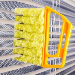 Washable Microfiber Window Cleaning Brushes for Blinds & Dust Collection