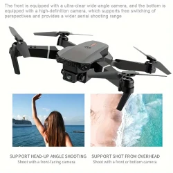 Drone with Dual Camera, 2024 Newest Foldable Drone with App Control, FPV Live Video RC Quadcopter with 4K Camera for Adults Beginners Kids +2 Battery