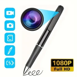 Portable 1080P HD Security Camera Pen - Mini Surveillance for Indoor/Outdoor Use