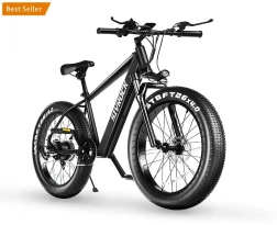 Professional Electric Bike For Adults, 26 X 4.0 Inches Fat Tire Electric Mountain Bicycle, 1000W Motor 48V 15Ah Ebike For Trail Riding, Excursion And Commute, UL And GCC Certified