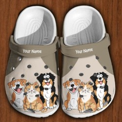 Cat Clogs Personalized Clogs Shoe With Paw Detail For Pet Lovers