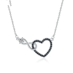 Eternal Love Zircon Heart Necklace