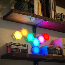 Hexagon LED Wall Lights - Touch-Sensitive Modular RGB Lamps