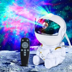 Remote Control Timing LED Nebula Night Light with Star Projector