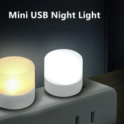 Mini USB Night Light - Set of 10 Warm White LED Book Reading Lights