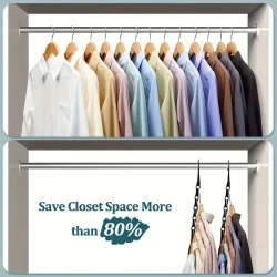 10pcs Magic Hangers - Space Saving Closet Organizer for Heavy Clothes