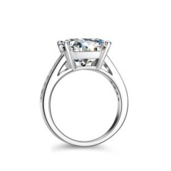 5 Karat S925 Silver Moissanite Ring Female