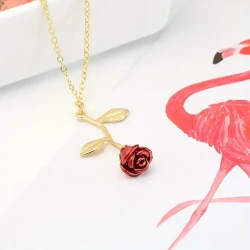 Rose Pendant Necklace