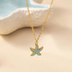 Ocean Charm: Starfish Pendant Necklace