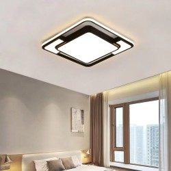 Modern LED Ceiling Lamp - Nordic Square Chandelier for Living Room, Dining Room, Bedroom