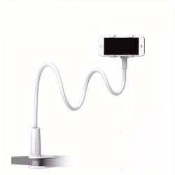 Flexible Long Arm Gooseneck Mobile Phone Clamp Bracket - Lazy Bedside Desktop Holder