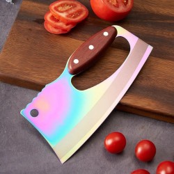 Wood Grain Handle Kitchen Knife