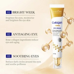 Instant Eye Bag Removal Cream - Collagen Anti-Wrinkle, Firming, Brighten Eye Care