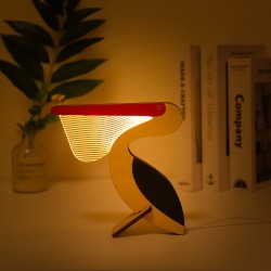 Animals LED Night Light Wood Lamp