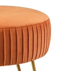 Striped Home Dressing Table Metal Footstool