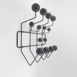 Kindergarten Iron Coat Rack with Solid Wood Ball