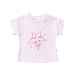 T-Shirt With Star "Good Girl" Print