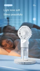 Strong Power Spray Humidification Small Mist Fan Humidification Usb Charging Portable Fan Icy And Refreshing Fan Water Supplement