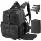 Tactical Range Backpack Bag, VOTAGOO Range Activity Bag For Handgun And Ammo, 3 Pistol Carrying Case For Hunting Shooting