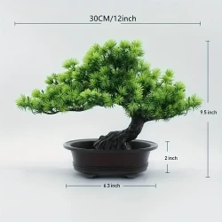 Get Well Faux Pine Bonsai Tree - Artificial Tabletop Greenery