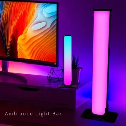 2pcs Smart LED Light Bars - RGB Night Light with Music Sync