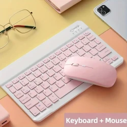 Compact Wireless Keyboard and Mouse Combo