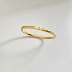 Retro Minimalistic Buckle Simple Bracelet Gold Bracelet