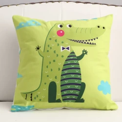 Cartoon short plush pillow