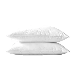 White goose feather pillow