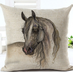 Horse pattern pillow pillowcase