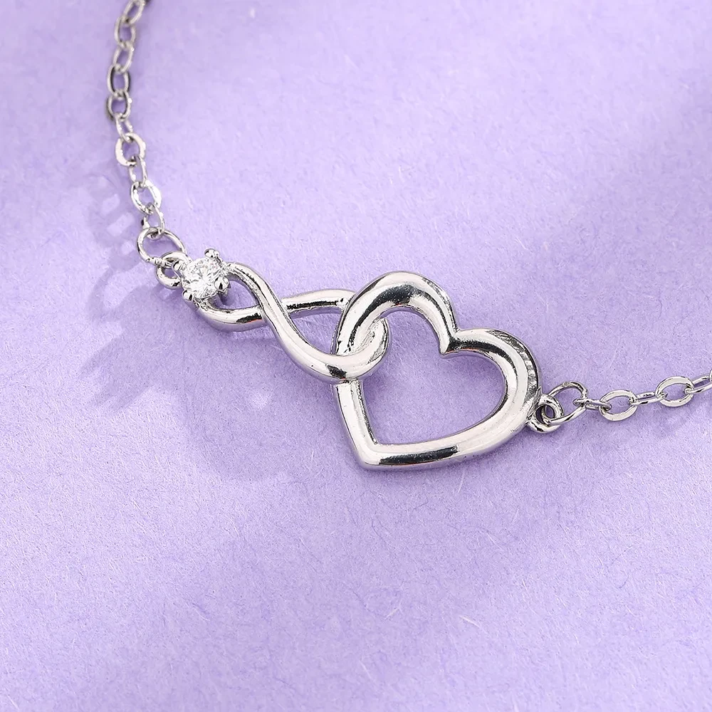 Heart-Shaped Love Bracelet Fashion Jewelry Gift for Girlfriend