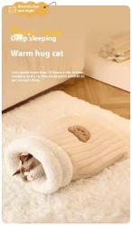 Sleeping Bag Warm Closed Pocket Cat Nest