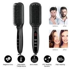 2 in1 Hair Straightener Brush