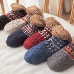 Indoor Home Floor Socks Fall And Winter Warm Non-slip Carpet Socks For Women