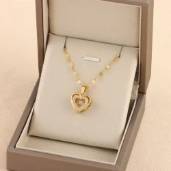 Double-layer Smart Love Pendant Jewelry Woman