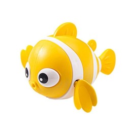 Baby Bath Toys - Cute Swimming Fish Cartoon Animal Wind-Up Floating Toys