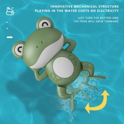 Cute Frogs Clockwork Baby Bath Toys