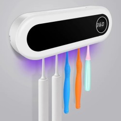 Smart UV Toothbrush Holder with Dispenser