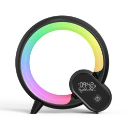 Q Light Sunrise Analog-Digital Alarm Clock with Bluetooth Audio