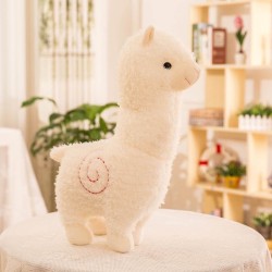 Furry Plush Lama Alpaca Toy - Stuffed Soft Long Plush Lifelike Alpaca Sheep Hug Pillow