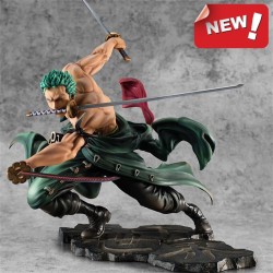 Hot One Piece 10cm Anime Figure - GK Roronoa Zoro Three-blade Sa-maximum Manga Statue