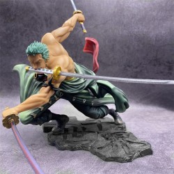 Hot One Piece 10cm Anime Figure - GK Roronoa Zoro Three-blade Sa-maximum Manga Statue