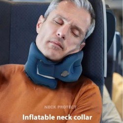 Portable Inflatable Neck Support - Front Tilt Anti-Lower Head