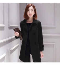 Wool Mid-length Korean Style Slim Fit Slimming And Fashionable Woolen Women's Overcoat