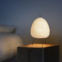 Japanese Rice Paper Lantern LED Table Lamp - Tripod Floor Lamp for Living Room, Bedroom, Bedside, Study, Hotel, Homestay Art Creative Decor