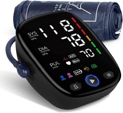 Kingclinic Blood Pressure Monitor - Upper Arm Automatic BP Cuff Machine with LED Display