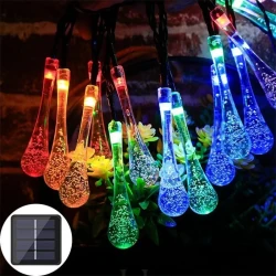 Glass Water Drop Solar Lights