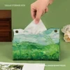 Oil Painting Tissue Box