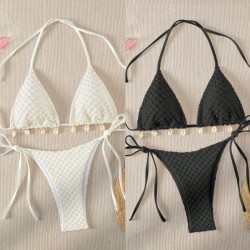 Special Fabric Split Swimsuit Swimwear